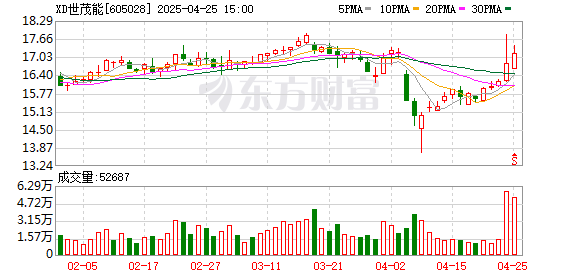 杨方配资 世茂能源：2025年一季度净利润3342.38万元