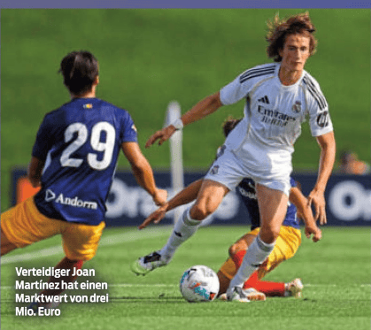 广瑞网  18岁的马丁内斯为首的4名皇马青训被德甲盯上, 各家在考虑买